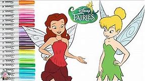 Disney Fairies Coloring Book Pages Tinker Bell and Friends Rosetta and Silvermist