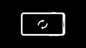 rotate your phone orientation animation with phone icon motion graphic on black background