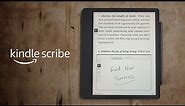 Make notes as you read with Kindle Scribe