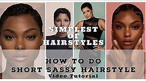 How To Do Short Beautiful Sassy Hairstyle (a.k.a. Tony Braxton Hairstyle)