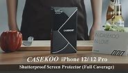 CASEKOO Shatterproof iPhone 12/ 12 Pro Screen Protector