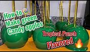 How to make Green Candy Apples 🍏!!! Graduation Apples #tutorial