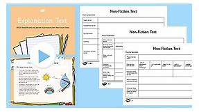 Explanation Text - Read, Record and Present Information UKS2 Lesson Pack