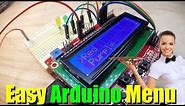 Arduino Keypad Shield Menu System