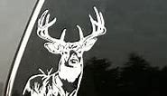 Deer hunting vinyl decal large