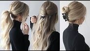 HOW TO: EASY HAIRSTYLES w/claw clips | Claw clip hairstyles