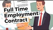 Full-Time Employee Contract of Employment Template - HR in a BOX