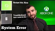 Troubleshoot and Repair Xbox One System Error (Black Screen)