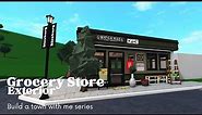 Small Grocery store (Exterior) | Build a town with me | Part 1 of 2 | Bloxburg Roblox