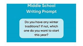 Winter Writing Prompt