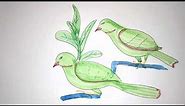 Bird New Clip Art | Bird Drawing and coloring