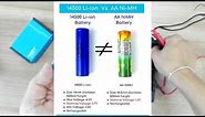 14500 600mAh Li-ion Rechargeable Battery (Same size with AA)