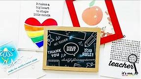 5 Handmade Card Ideas That Teachers Will Love | DIY Teacher Appreciation Cards