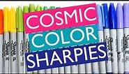 Unbox, Swatch & Name Sharpie Cosmic Color Permanent Markers