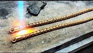 How to make a gold bracelet with a round chain