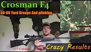 Full Review On The Crosman F4 60 Yard Target Shooting! (Testing Accuracy) .177 Cal Air Rifle