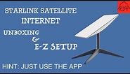 Starlink Satellite Internet - Unboxing and Setup - Super Easy!!!