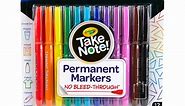 Take Note! Permanent Markers, 12 Count | Crayola