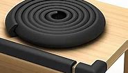 Furniture Edge and Corner Guards | Soft Protective Foam Cushion | 15ft Bumper 4 Adhesive Childsafe Corners | Baby Child Proofing Set | Safe for Table, Fireplace, Countertop | Black