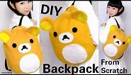DIY Easy Backpack from Scratch | DIY Rilakkuma Backpack | Back to School DIY