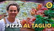 🍕 PIZZA AL TAGLIO la RECETA original ITALIANA en POCOS PASOS (Deliciosa) | El Gourmet