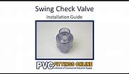 How to Properly Install a Swing Check Valve