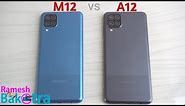 Samsung Galaxy M12 vs Galaxy A12 Speed test and Camera Comparison
