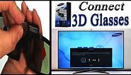 How to use 3D glasses samsung smart tv | how to watch 3d tv
