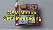 How to use a GSM module to send and receive SMS messages : SIM800L : AT Commands : Eye-On-Stuff