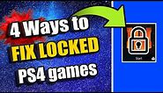 4 Ways to UNLOCK your LOCKED PS4 GAMES & APPS (PS4 Tutorial)