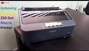 Unboxing Epson LQ - 350 Dot Matrix Printer Plus Initial Setup and First Use