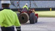 Perth Stadium turf installation