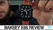 Bakeey E86 Smartwatch Unboxing/Review/App test/Pros and Cons 2021 (PPG+ECG/IP68)