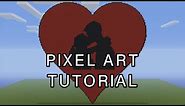 Minecraft Pixel Art Tutorial - Valentines Day Heart