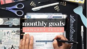 GOAL SETTING 2024 :: January Monthly Goals Setup for Productivity and Success