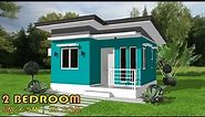 25 SQM | SMALL HOUSE DESIGN IDEA | 2 BEDROOM | 1 T&B | SIMPLE HOUSE | IDEA DE DISEÑO DE CASA PEQUEÑA