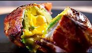 Bacon Wrapped Egg and Avocado Surprise