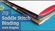 DIY Staple Saddle Stitch Bookbinding Tutorial | Sea Lemon