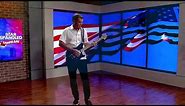 FOX 13 news anchor Mark Wilson rocks national anthem on EVH Wolfgang