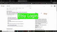 How To Login Etsy Shop For Beginners 2021 | Etsy Store Sign In Tutorial