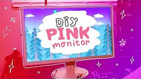 DIY Pink Monitor (Gaming Setup Part 1) 🎮