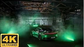 🟢🚘LIVE 4K Wallpaper of Techart Green Porsche 992 Desktop🖥️