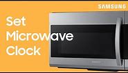Set the clock on your microwave with the Power Level button | Samsung US