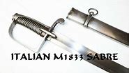 Italian M1833 Mounted Artillery Sabre