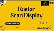 lec 7 | Raster Scan Display | Computer Graphics | BhanuPriya
