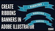 Illustrator Tutorial: How to create a simple ribbons or banners