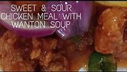 SWEET & SOUR CHICKEN MEAL WITH WANTON SOUP | CHICKEN RECIPE |#SHORTS |MARIVIC SHARP