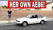 Her Own AE86!!! .... 1985 Toyota Corolla GTS Coupe!!