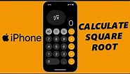How To Calculate Square Root With iPhone Calculator