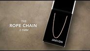 Men's Rose Gold Rope Chain - 2.5mm | Men's Jewelry Unboxing | JAXXON